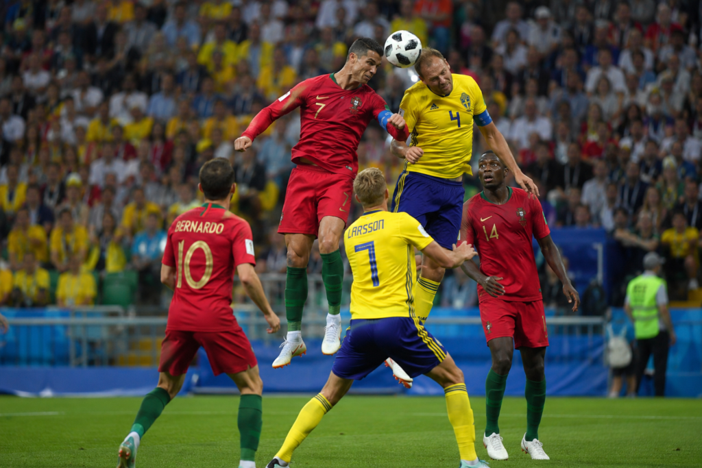 A sports journalism style photograph capturing the match action between Australia and Paraguay in the 2026 tournament.