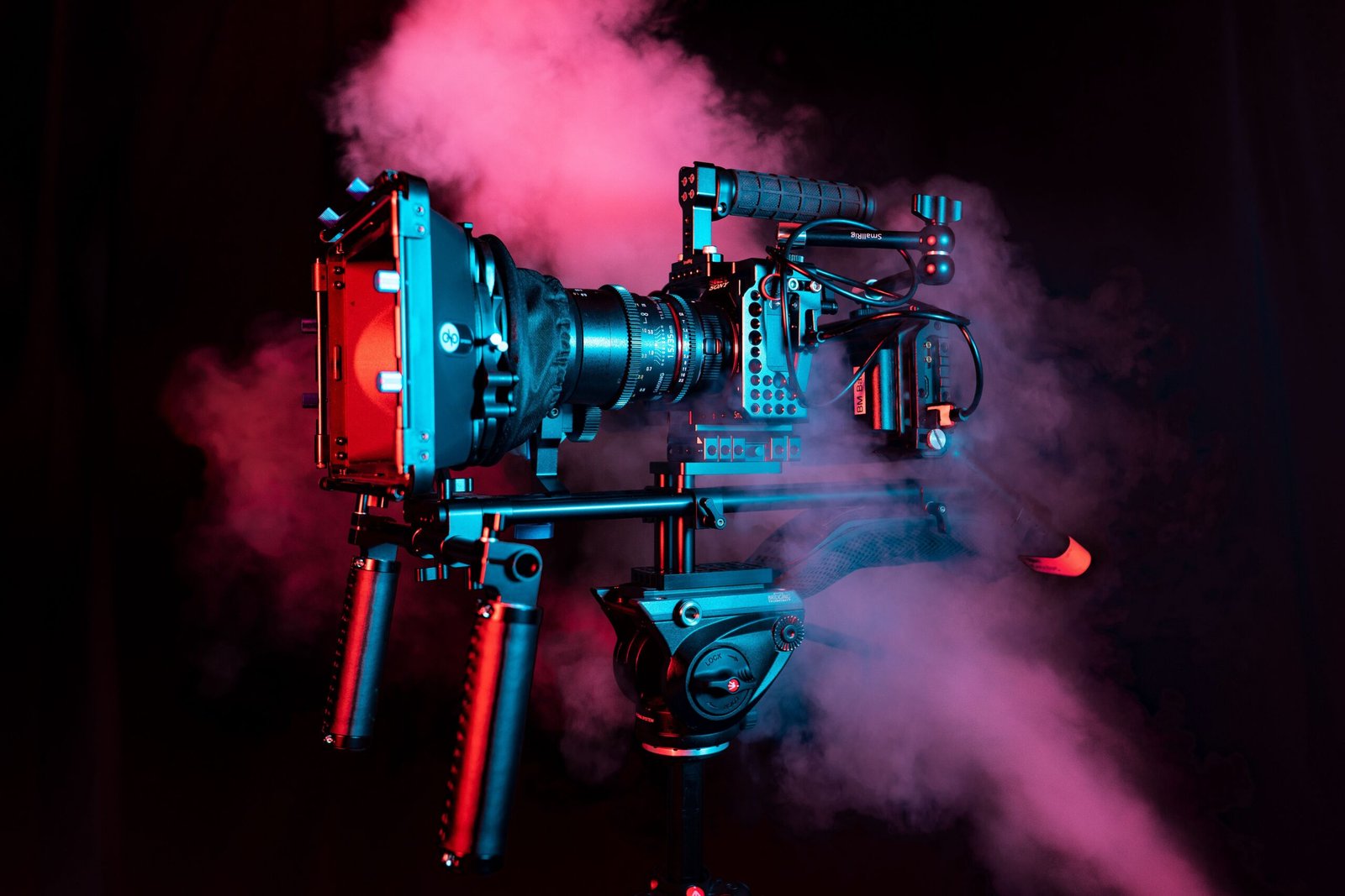 A professional media production photograph capturing anamorphic optical lenses representing how the James Murray novel Dont Move film adaptation is engineered