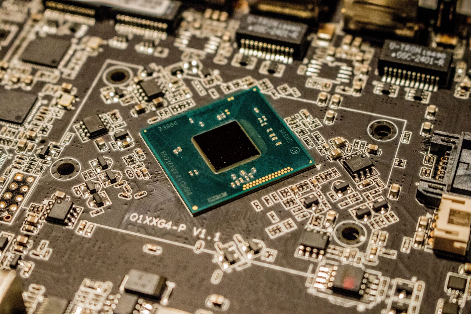 A professional industrial technology photograph capturing lithography cleanroom equipment representing how the NVIDIA CEO global AI supply chain network scales
