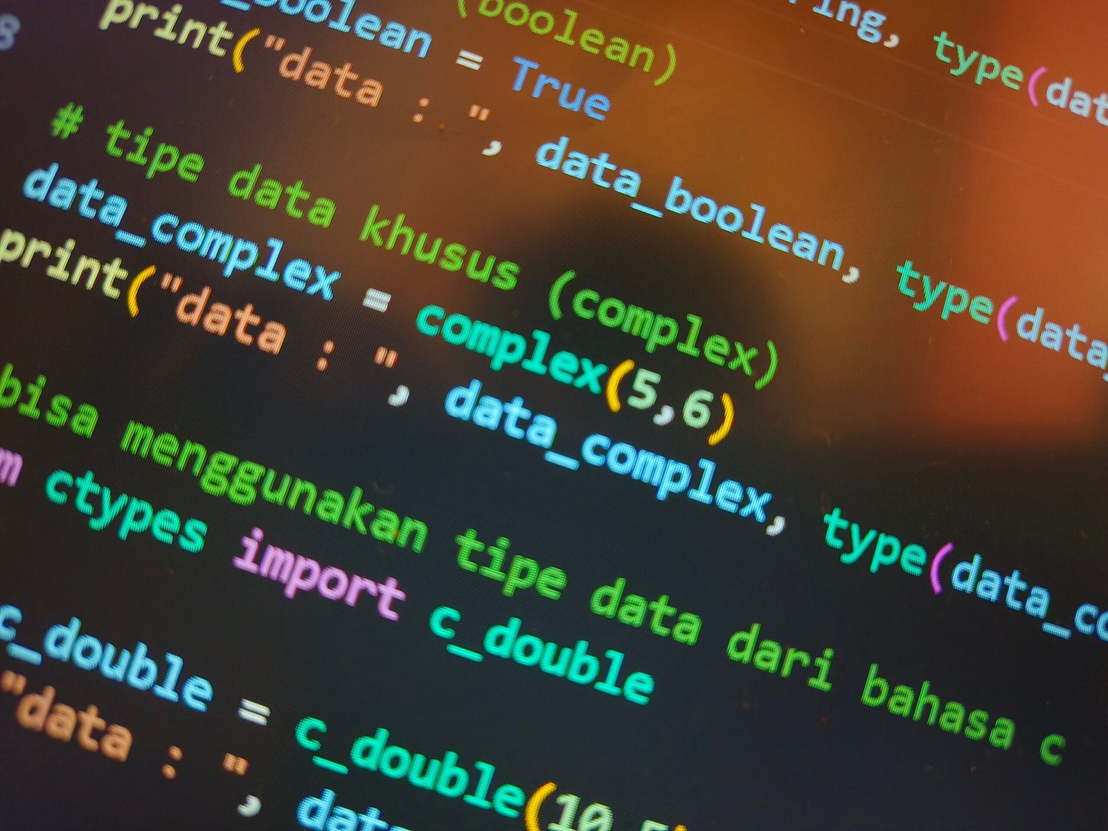 A close-up shot of lines of clean programming code displayed on a computer screen.