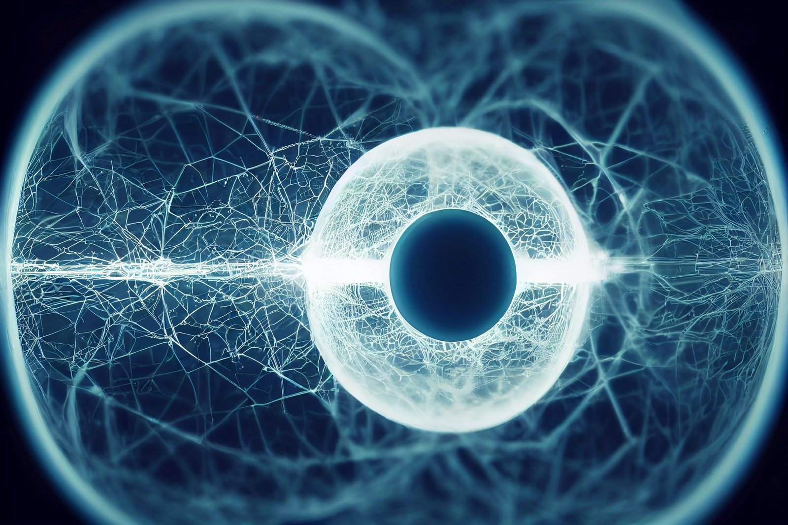 Conceptual neural network computing graphics representing Sam Altman AI Singularity announcement and tech stock valuation trends