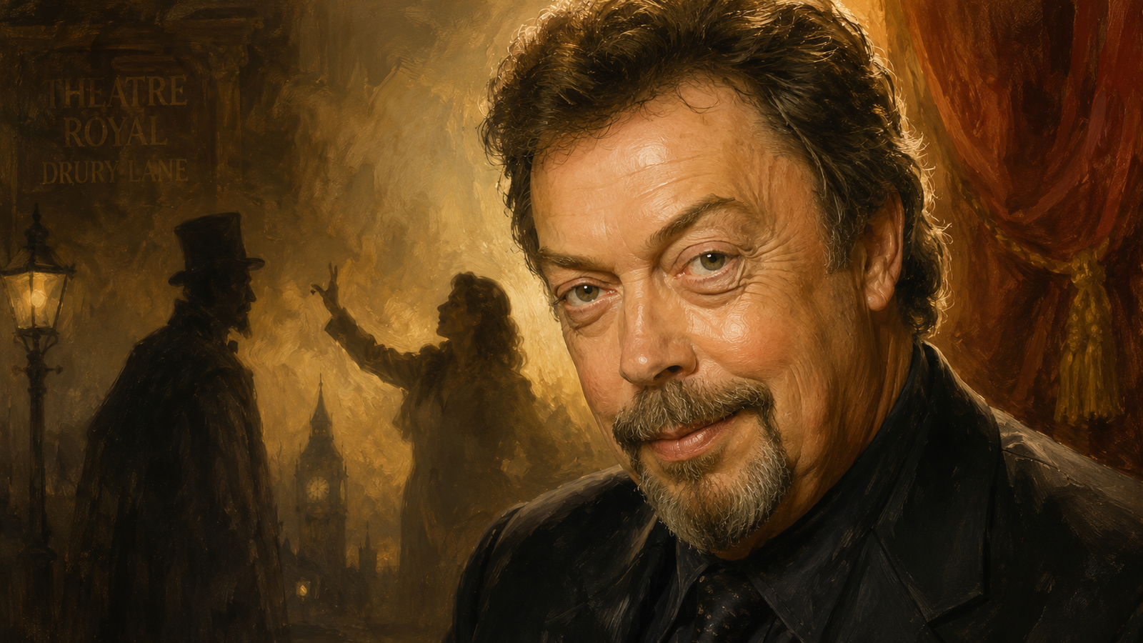 Tim Curry Died At 80 tribute portrait honoring his roles in Rocky Horror and Clue