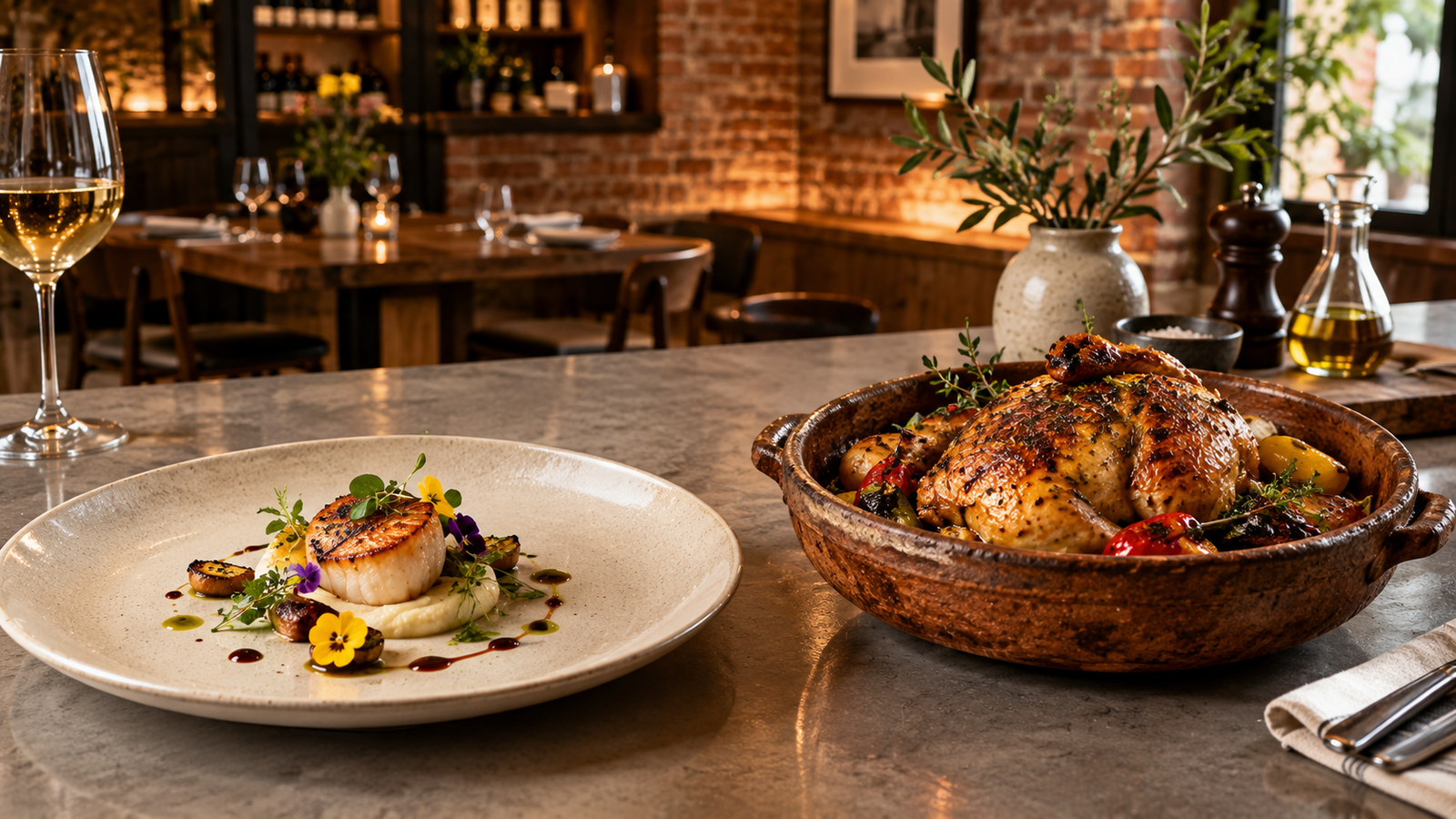 Food and Wine Best New Chefs award winners showcasing modern artisanal plating and restaurant interior
